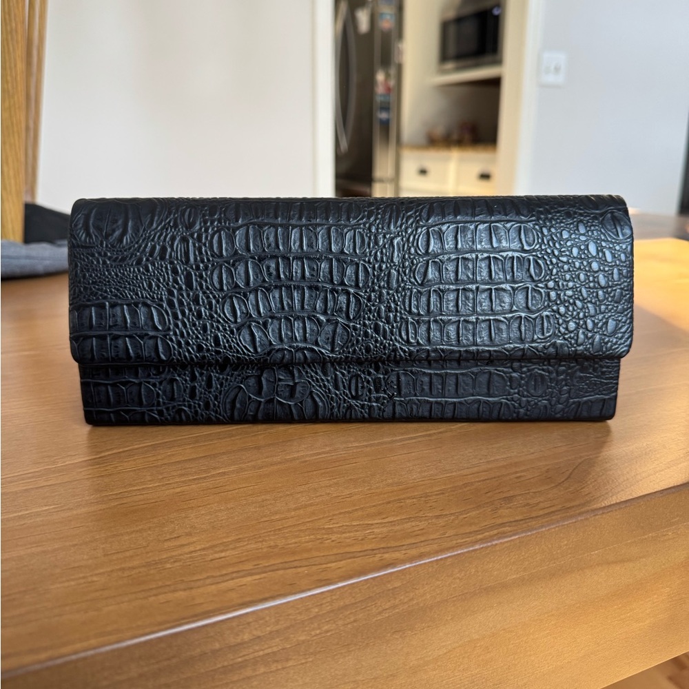 Vintage La Regale Black Crocodile Handbag